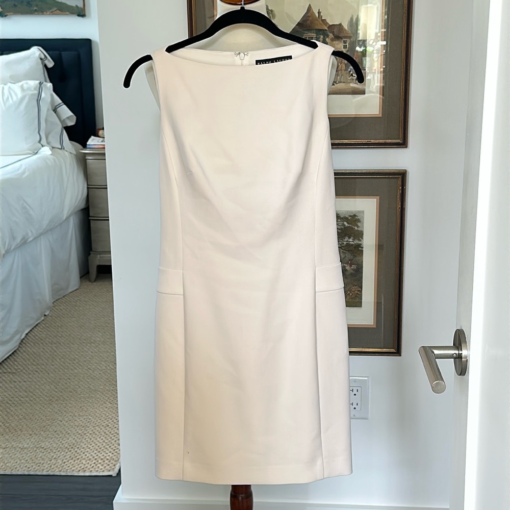 Ralph Lauren Black Label Wool Shift Dress Size 2